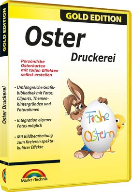 Oster Druckerei Gold Edition - Osterkarten erstellen am PC - 2.000 Vorlagen