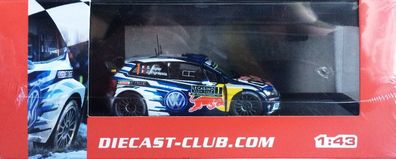 Rally Podium Set #25 Volkswagen Polo R WRC Model 01 Diecast Model (2016) Diecast Club