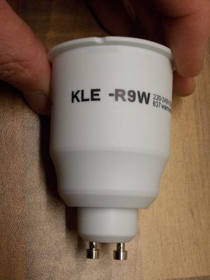 NARVA KLE -R9W 220-240V 50/60Hz 65mA 827 warmwhite comfort CE 05/10 gu10 Knopf Lampe
