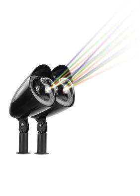 2er Set MAGIC VISION Motiv LED Strahler Laser Projektor Beleuchtung Garten Lampe