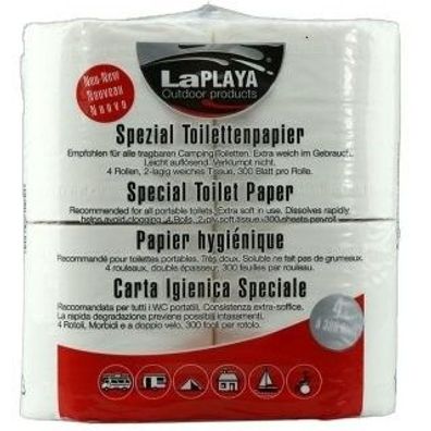 24 Rollen (6x4er Pack) Toilettenpapier La Playa für Camping Toilette