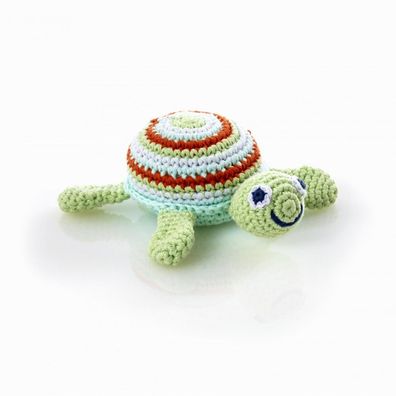 Schildkröte aus Baumwolle mit Rassel