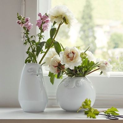 Porzellan Vasen Set Entspannt und Amüsiert