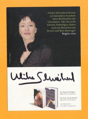 Ulrike Schweikert (dt. Schriftstellerin der Historien u. Fantasyliteratur)-pers. sig.