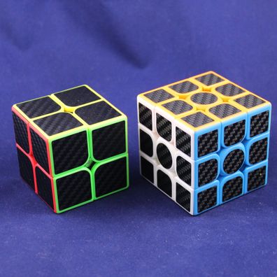 MoYu Meilong Set 2x2, 3x3 - carbon - Zauberwürfel Speedcube Magischer Magic Cub
