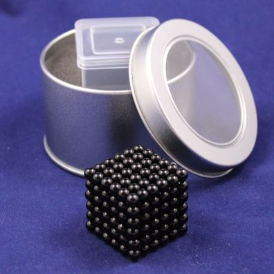 Neo Ball Cube - 5mm - schwarz - Neocube 216 Magnet Würfel Neodym Kugelmagnet DI