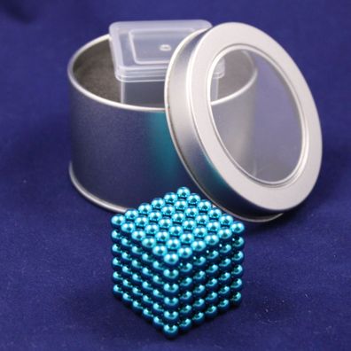 Neo Ball Cube - 5mm - türkis - Neocube 216 Magnet Würfel Neodym Kugelmagne