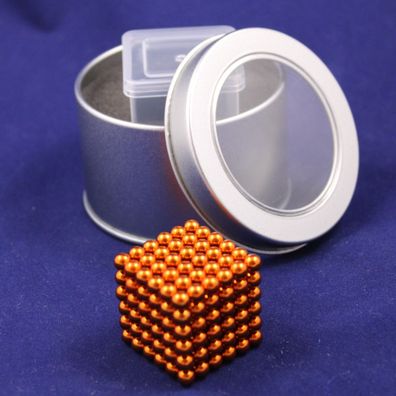 Neo Ball Cube - 5mm - BRONZE - Neocube 216 Magnet Würfel Neodym Kugelmagnet DIY