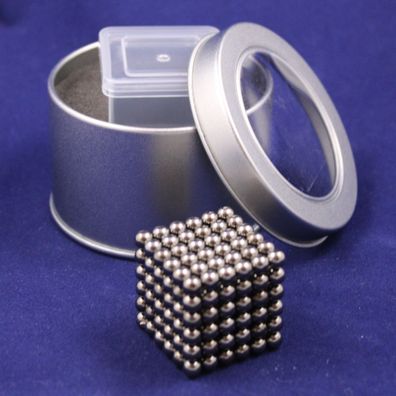 Neo Ball Cube - 5mm - Titan - Neocube 216 Magnet Würfel Neodym Kugelmagnet DIY