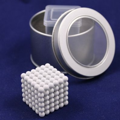 Neo Ball Cube - 5mm - weiss - Neocube 216 Magnet Würfel Neodym Kugelmagnet DIY