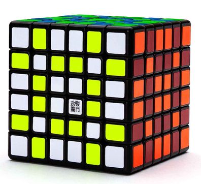 YJ Yushi V2M 6x6 magnetic - black - Zauberwürfel Speedcube Magischer Magic Cube