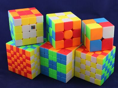 MoYu Meilong 6er Speedcube Set 2x2 3x3 4x4 5x5 6x6 7x7 - Zauberwürfel Speedcube
