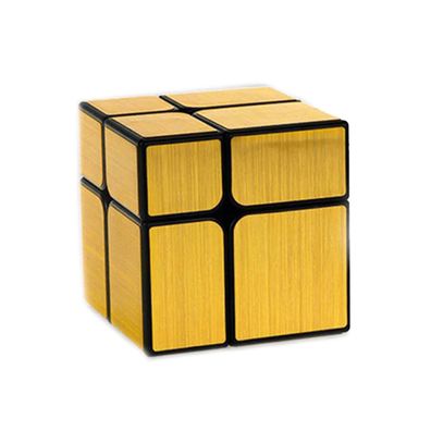 YJ MIRROR CUBE 2x2 - gold - Zauberwürfel Speedcube Magischer Magic Cube