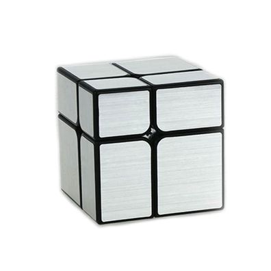 YJ MIRROR CUBE 2x2 - silber - Zauberwürfel Speedcube Magischer Magic Cube