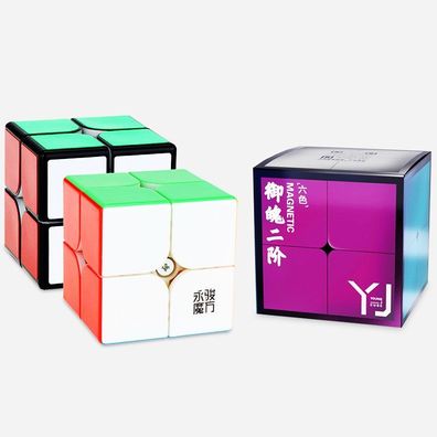 YJ YUPO V2M 2x2 magnetic - Zauberwürfel Speedcube Magischer Magic Cube