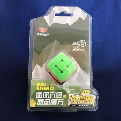 YJ Mini Bread Cube 3x3 - 3.5 cm - Zauberwürfel Speedcube Magischer Magic Cube