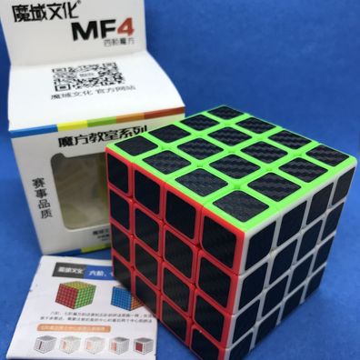 MoYu MF4 4x4x4 Speedcube - carbon - Zauberwürfel Speedcube Magischer Magic Cube