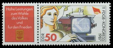 DDR Zusammendruck Nr WZd709 postfrisch WAAGR PAAR SB4876A