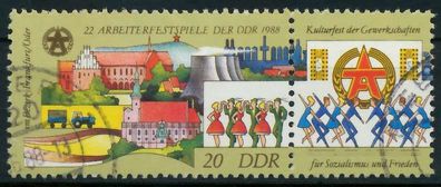 DDR Zusammendruck Nr WZd741 gestempelt WAAGR PAAR X0BB2C2