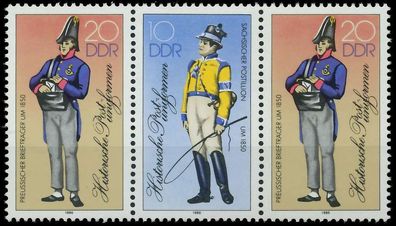 DDR Zusammendruck Nr WZd659 postfrisch 3ER STR SB53B5A