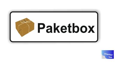 Paketbox Aufkleber Pakete Box Kennzeichnung Paket Box Aufkleber (R34/7)