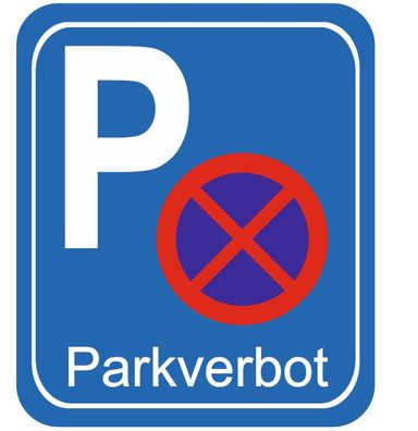 Parkplatz Aufkleber Parken Verboten Parkverbot Abziehbild (R33/4)