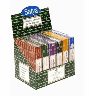 Satya Sai Baba Nag Champa, Räucherstäbchen, 62 Sorten, 15 g