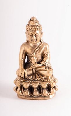 Miniaturfigur Medizinbuddha , Messing, H: 3 cm, Fi-304