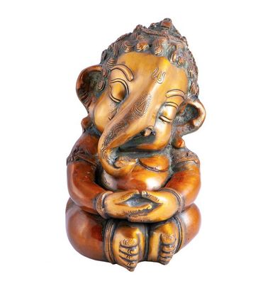 Baby Ganesha, Messing, H: 21 cm, 4,4 kg, FI-998