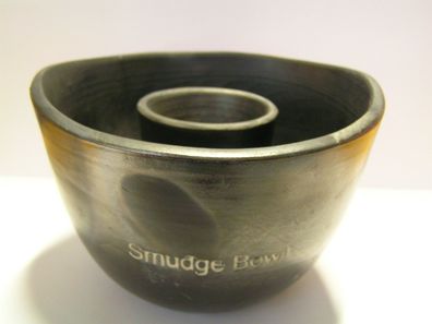 Smudge Bowl, schwarz aus Ton, Ø ca. 13 cm, KH-588-S