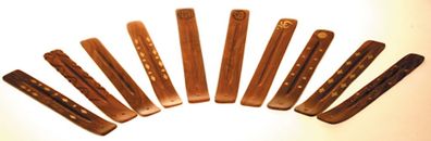 10 verschiedene Räucherstäbchenhalter, Mischpaket, L:26cm, B:3.5cm, KH-5