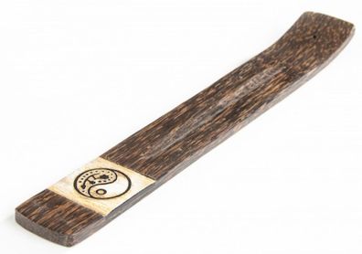 Yin Yang - Holzhalter Africa Style ca. 26 cm, Räucherstäbchenhalter, KH-311