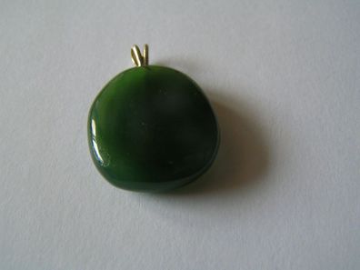 Disthen grün, Engel Metosee, Feinmotorik, Brasilien, Anhänger, SP - 071, 6.7 g