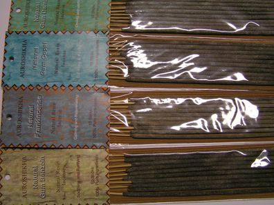 10 Auroshikha Harz, Räucherstäbchen, verschiedene Sorten, 20g