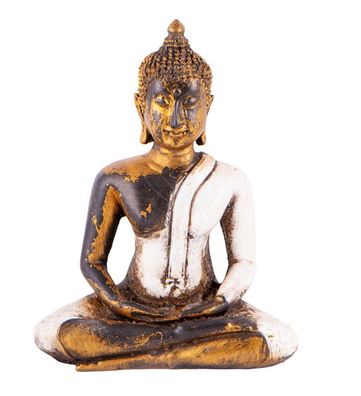 Amitabha Buddha aus Fiberglas - weiß, H: 13 cm, FI-228