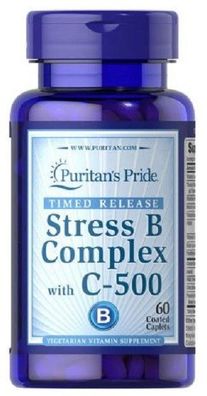 Puritans Pride vitamin B Complex with vitamin C-500 --- 60 caplets