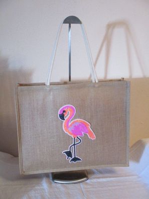 Badetasche Shopper Einkaufstasche Jutte Flamingo