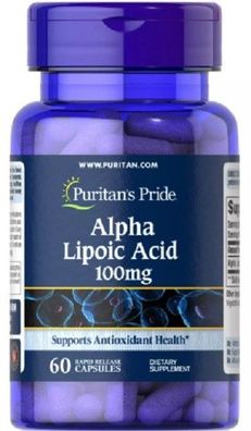 Puritan s Pride Alpha Lipoic Acid --- 60 capsules /100 Mg/