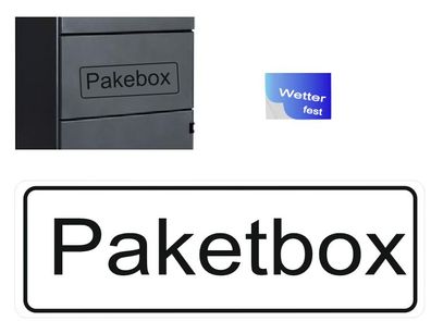 Paketbox Aufkleber Pakete Box Kennzeichnung Paket Box Aufkleber (R41/7)