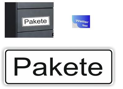Paketbox Aufkleber Pakete Box Kennzeichnung Paket Box Aufkleber (R41/1)