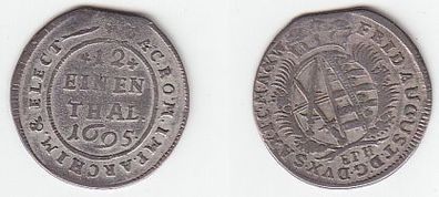 1/12 Taler Silber Münze Sachsen 1695 E.P.H.