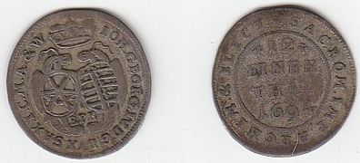 1/12 Taler Silber Münze Sachsen 1694 E.P.H.