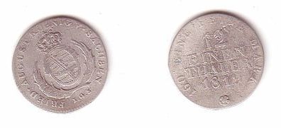 1/12 Taler Silber Münze Sachsen 1819 I.G.S. s