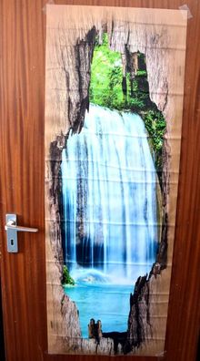 3D Wandtattoo 50 x 140 Wasserfall Türsticker Wand Tattoo Wandaufkleber NEU