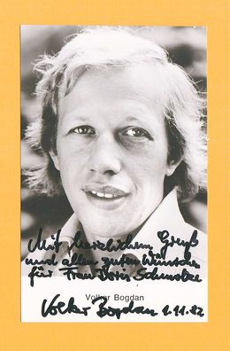 Volker Bogdan - ( deutscher Schauspieler ) - persönlich signiert