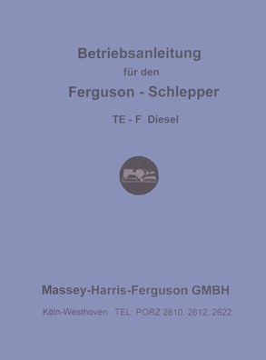 Betriebsanleitung Massey Ferguson TEF Diesel