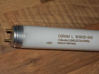 Starter + Osram L 15w/21-840 HellWeiss LumiLux CoolWhite r498 Röhre 43 44 45 cm Lang