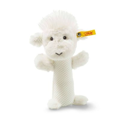 STEIFF 240775 Wooly Lamm 15cm Rassel creme Soft Cuddly Friends Baby