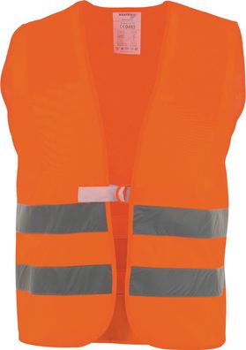 Warnschutzweste orange EN20471 Kl.2 m. Reflexstreifen a. PES