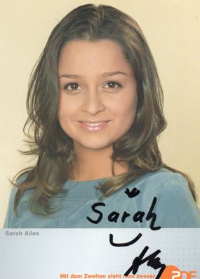 Sarah Alles Autogramm